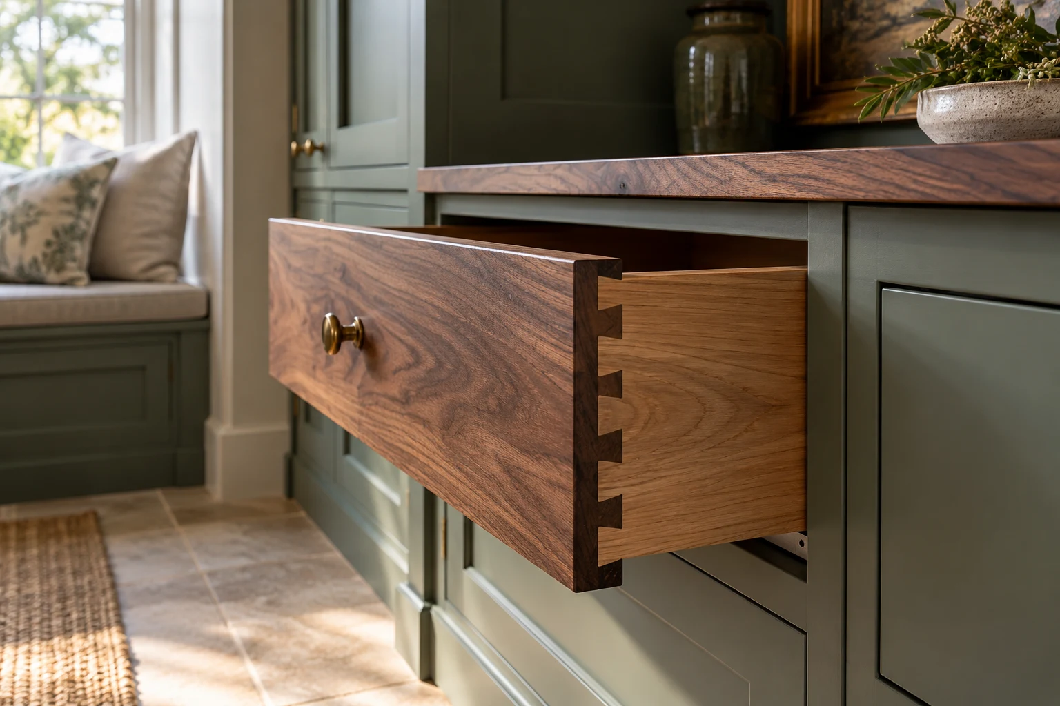 Illustrative timber joinery joint, fitting or edge detail