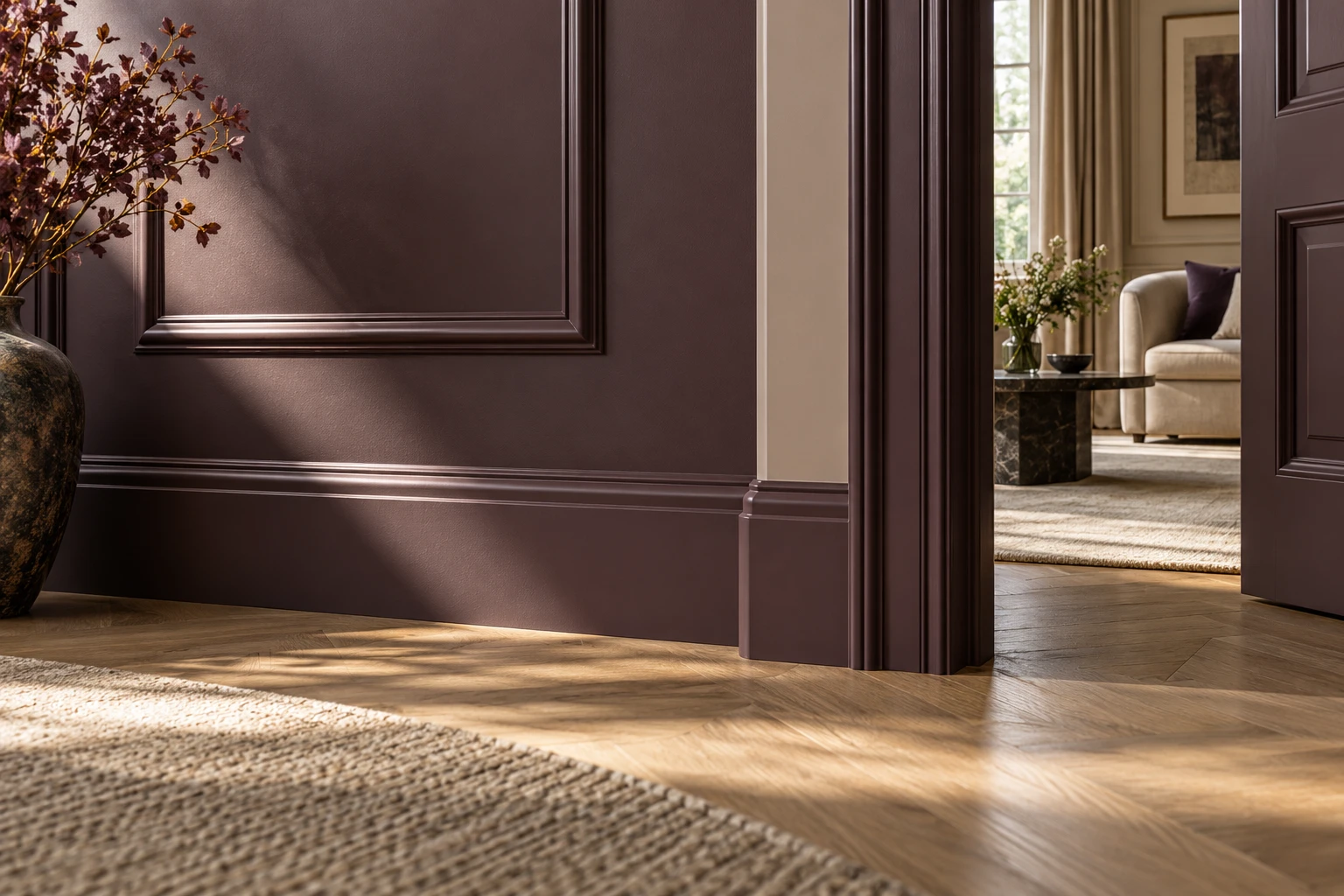 Illustrative painted joinery and surface finish detail