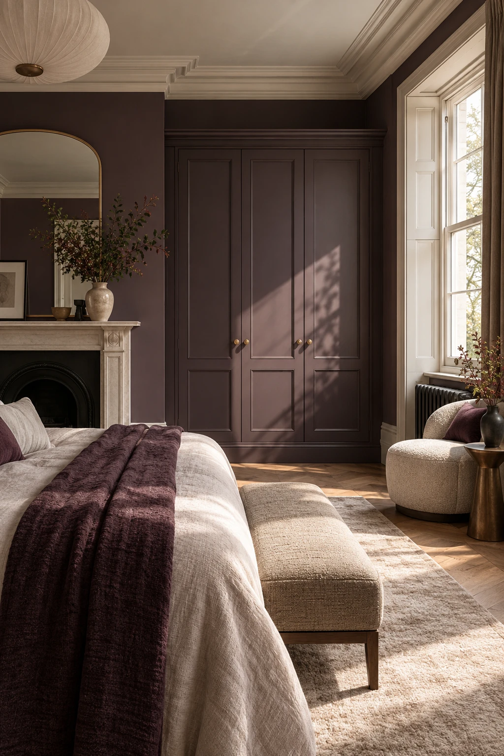 Illustrative interior with professionally finished walls and woodwork