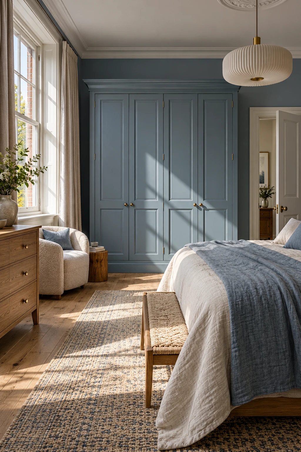 Illustrative interior with professionally finished walls and woodwork