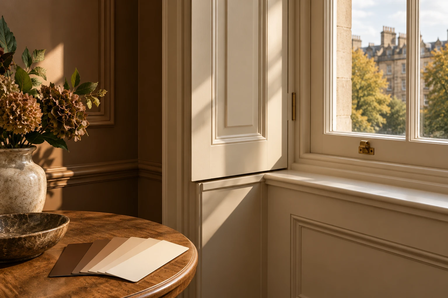Illustrative painted joinery and surface finish detail
