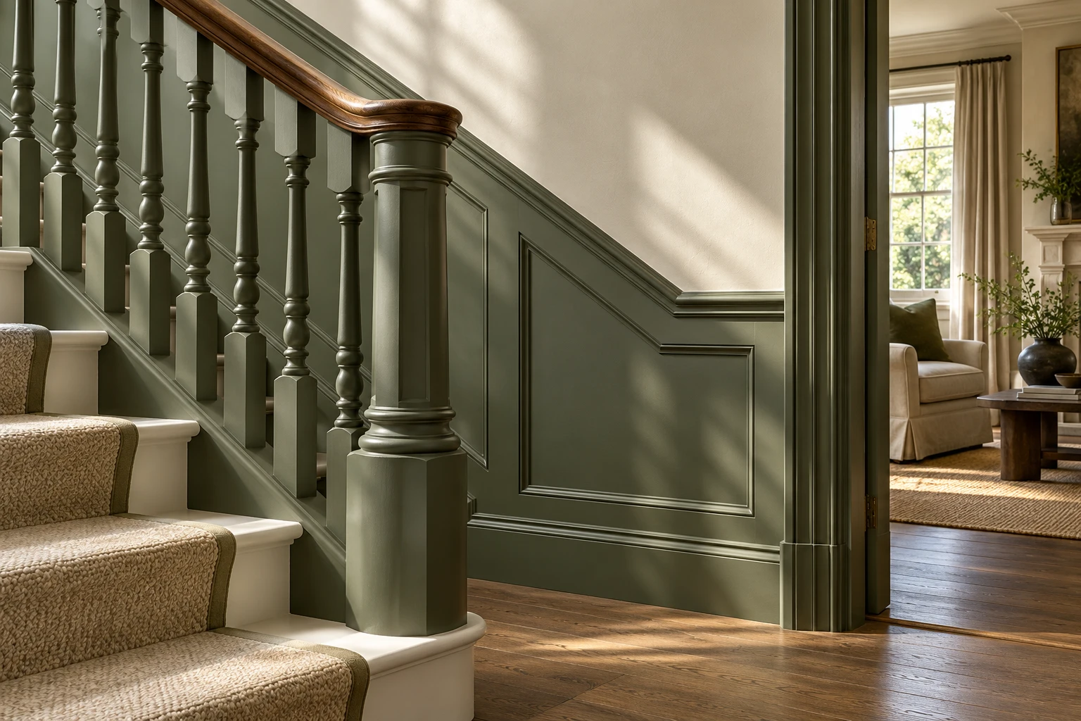 Illustrative painted joinery and surface finish detail
