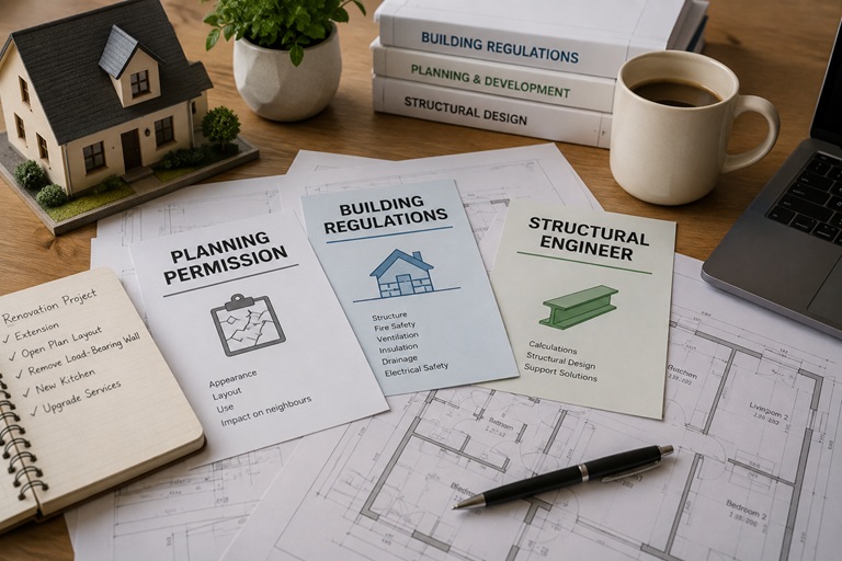 Planning Permission vs Building Regulations: Who Does What?