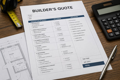 What Should a Builder’s Quote Include?